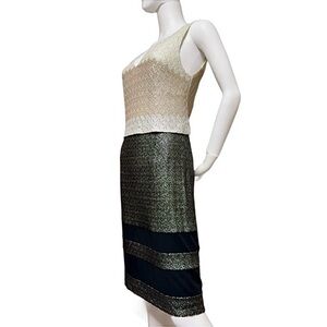 Missoni Metallic Knit Layered Dress | Size IT 42 (US 6 / Medium)